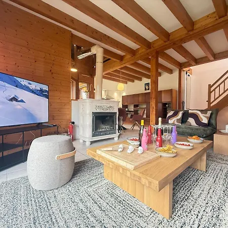 6 Pers-prox Cols-vue Vallee-jardin-bbq Chalet *